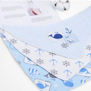 

3pcs / Set Baby Bibs Bandana Cotton Blend High Quality Baby Feeding Infant Saliva Towel For Boys And Girls