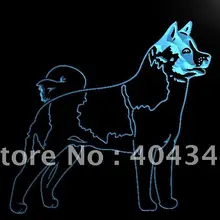 LK258-Акита собака светодиодный знак неонового света
