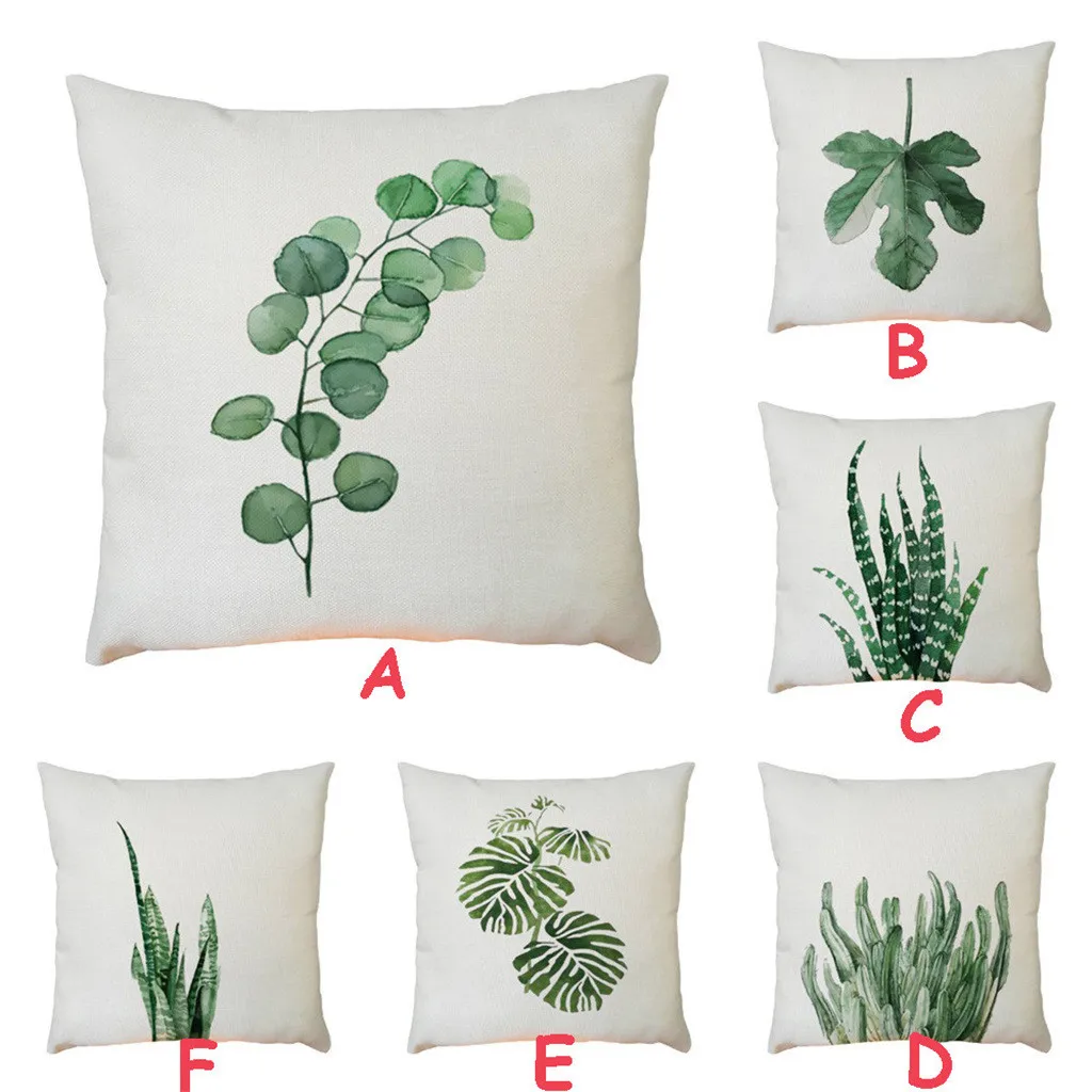 6 styles cushion cover pillow 45*45 Flax Fashion Square decor pillows for sofa Throw PillowCase F300413 | Дом и сад