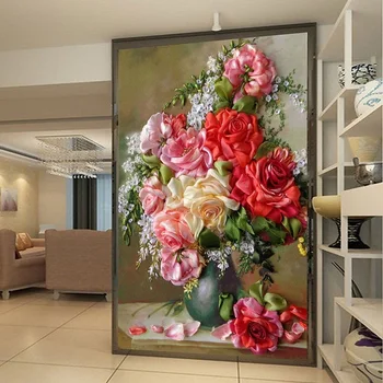 

5D DIY Round Diamond embroidery multicolor rose flower pictures full mosaic kit square rhinestone Diamond painting cross stich