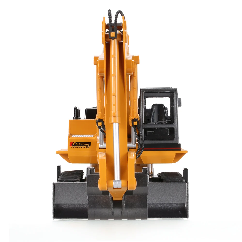 HUI NA TOYS NO.1510 2.4GHz 11CH RC Car Model Metal Alloy Engineering Electronic RC Excavator Heavy Machinery Music RC Toys (10)