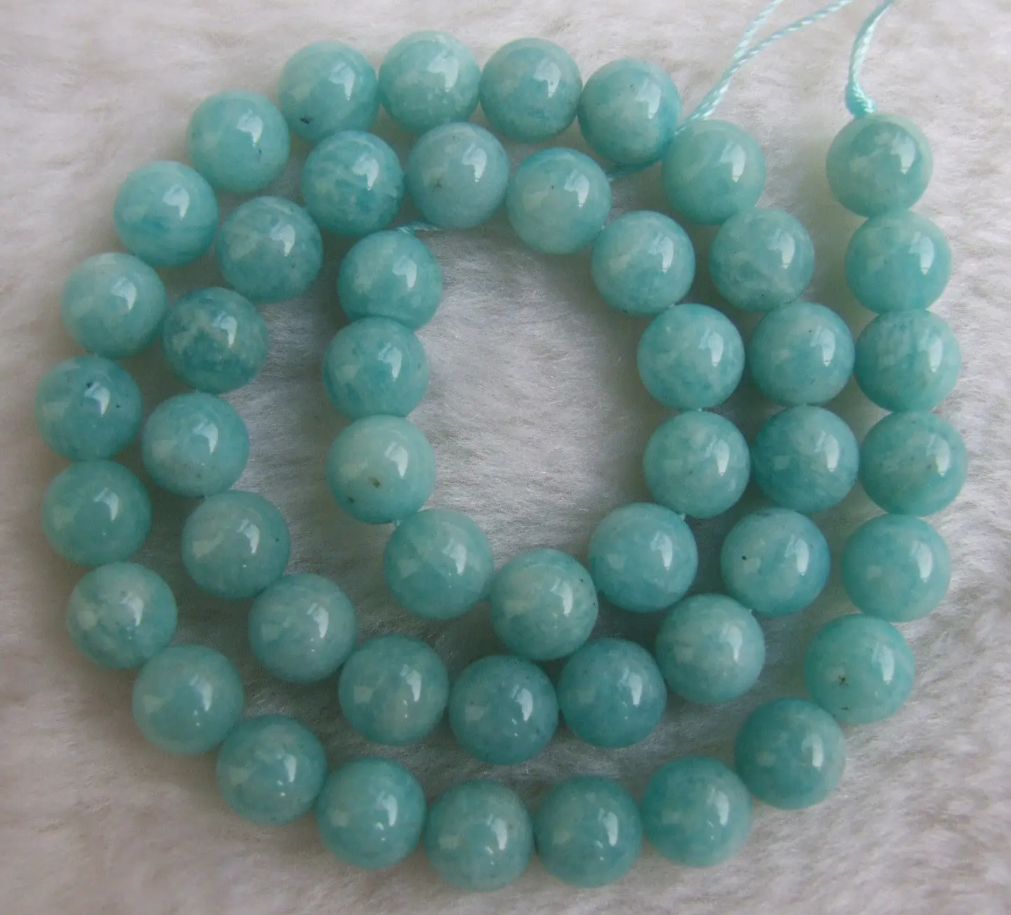 

4mm 6mm 8mm 10mm 12mm 14mm Natural Brazil Amazonite Round Loose Beads 15"