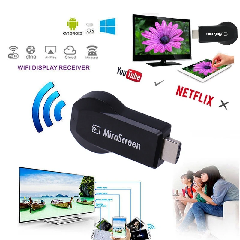 Беспроводной Wifi USB кабель для передачи данных 2в1 VGA HDMI адаптер Дисплей Airplay телефон к телевизору HD tv для iPhone XR Xiaomi huawei P30 iOS Android