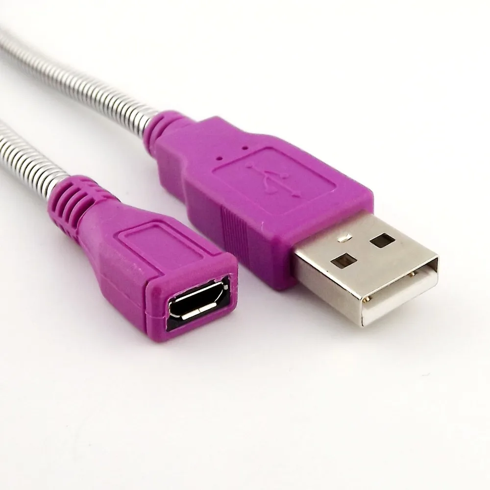 5 шт. премиум-usb 2,0 Тип A штекер для Micro USB 5-контактный разъем адаптера гибкий металлический кабель 15 см