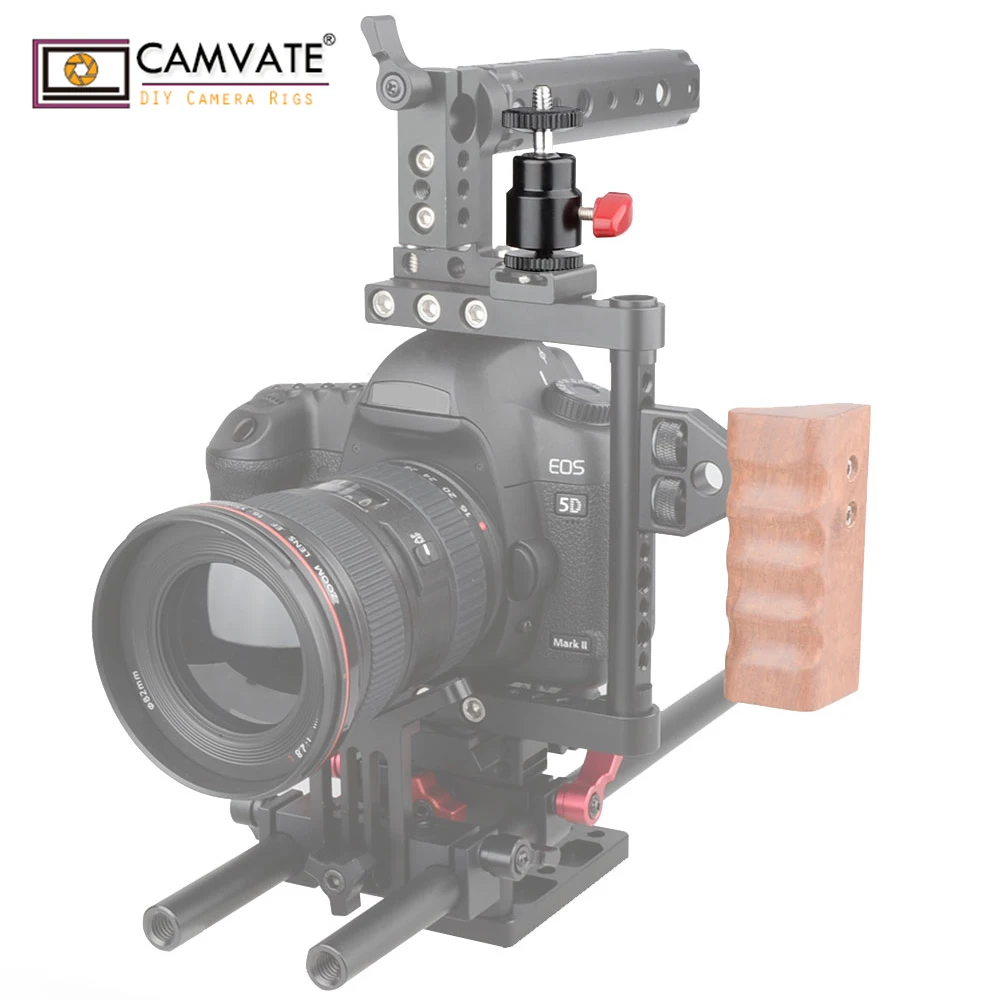 CAMVATE вращающаяся на 360 градусов Мини шаровая Головка с креплением 1/4 20 для DSLR