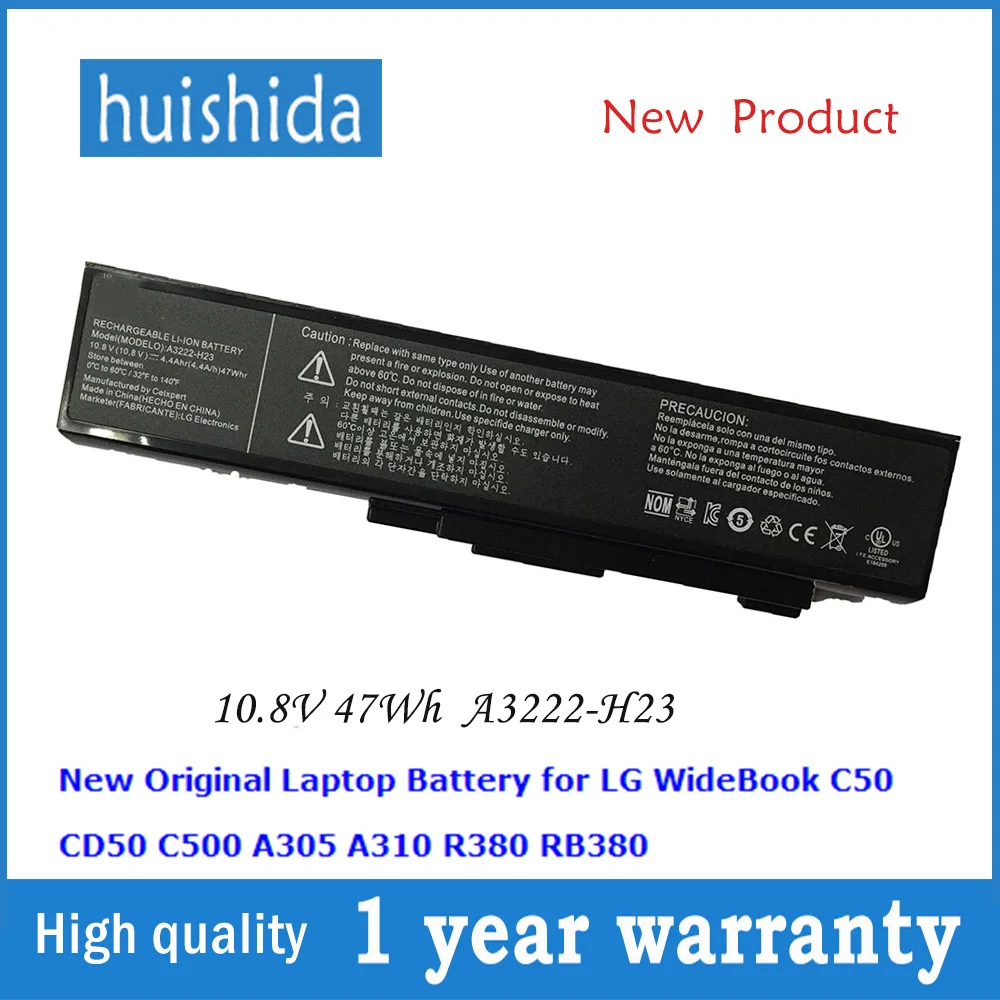 10 8 В 47WH A3222 H23 новый оригинальный аккумулятор для ноутбука LG widebook C50 A305 A310 CD50 R380 C500