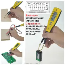 HoldPeak HP-990C цифровой SMD тест er измеритель емкости Измеритель сопротивления диод/Тест батареи с коробкой для переноски