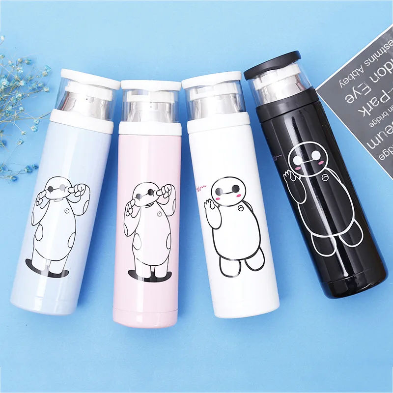 

Stainless Steel Vacuum Cup Cartoon Totoro Dabai Vacuum Cup Will Capacity Student Portable Heat Preservation Water Bottle