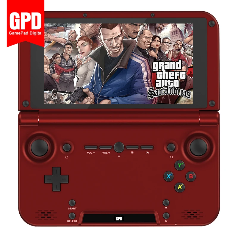 

New GPD XD RK3288 Quad Core 2G/64G 5' H-IPS Screen Linux Mini Laptop Handheld Game Player Video Game Console (Red)