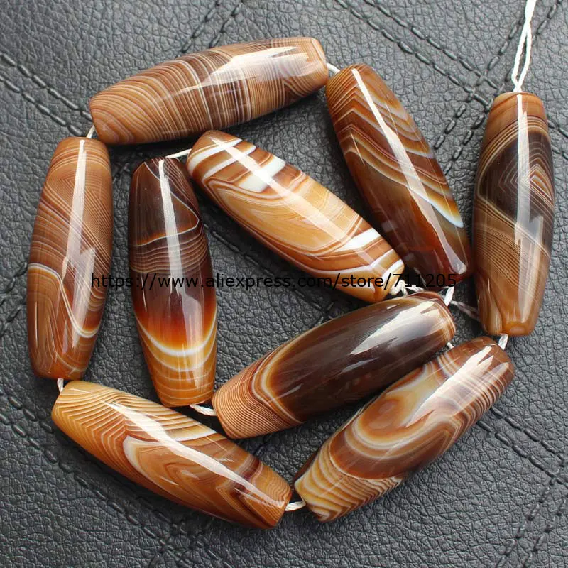 

Beautiful 6-50mm Coffe Color Stripe agates Oval beads 15"/38cm,For DIYJewelry making!We provide mixed wholesale for all items !