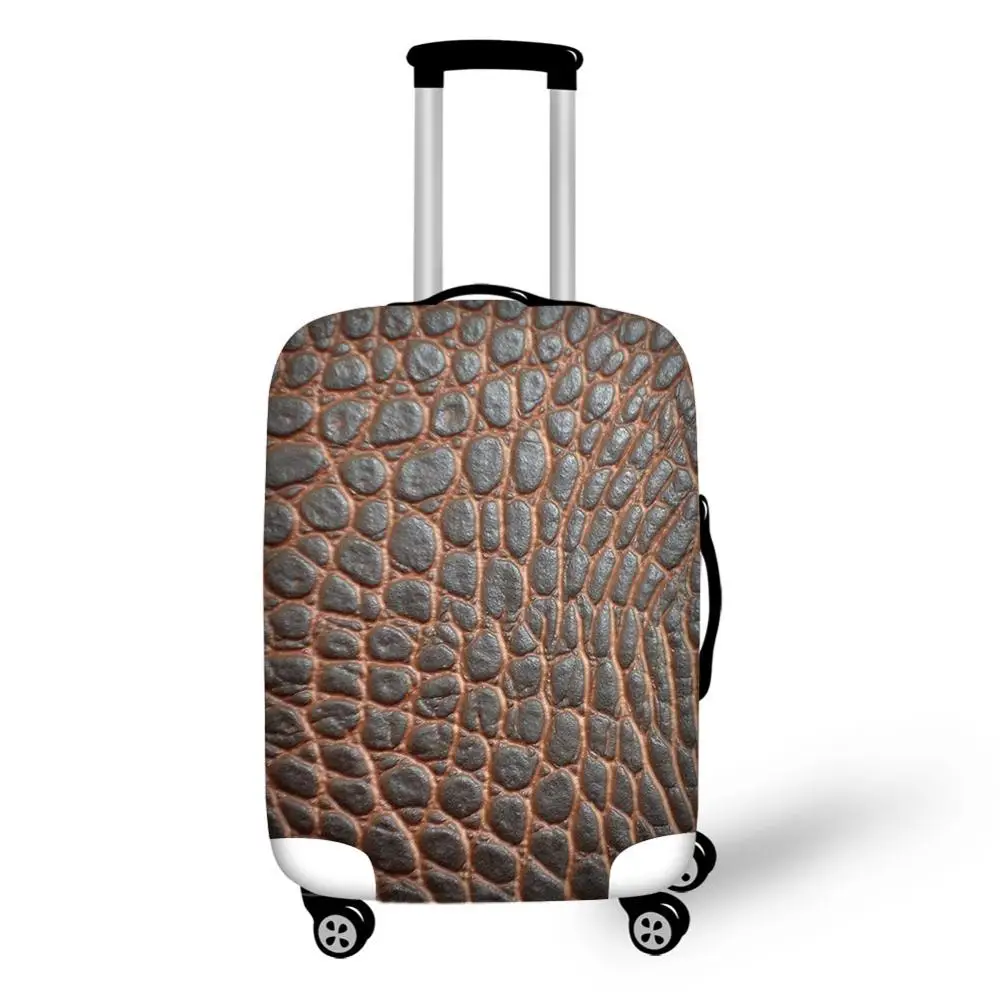 Чехол для багажа в полоску тигра zebrea с леопардовым принтом подходит для чемодана размером 18-32 дюйма, водонепроницаемый защитный чехол для багажа - Цвет: 1108