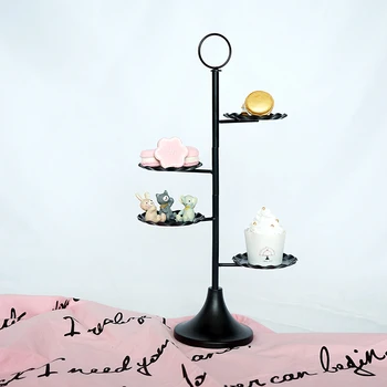 

black cake stand quality metal wedding cake tools display table decorator home decoration bakeware dinnerware