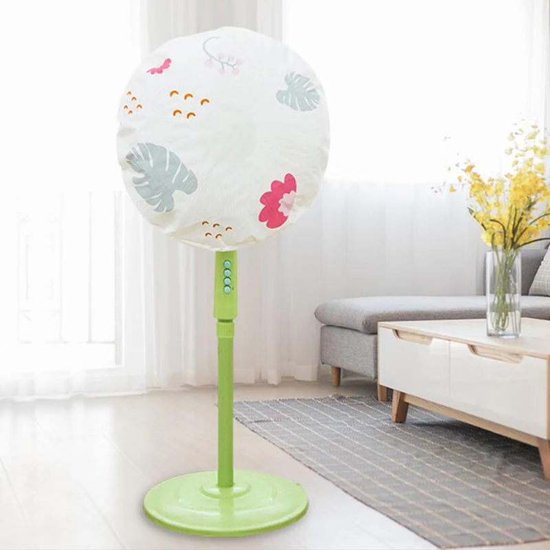 Electric Fan Anti-dust Cover Flower Printed Dust Proof Kids Baby Protector FA