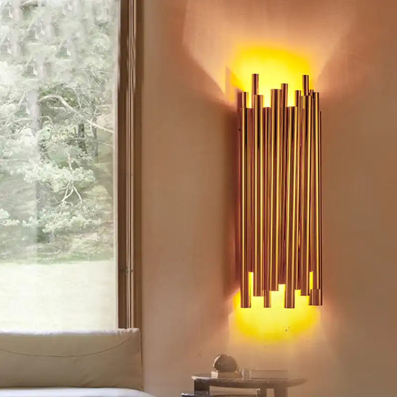 modern copper wall sconce