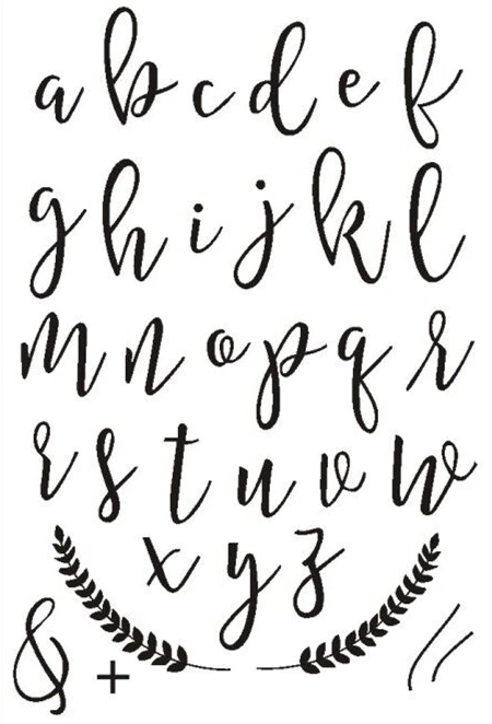 

CLEAR STAMPS Lowercase letters DIY Scrapbook Card album paper craft silicon rubber roller transparent stamps