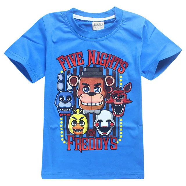 2018 summer Children's Clothes Five Nights At Freddy's T-Shirts 5 Freddys Tops Tee 4-12Y Kids T Shirts Boys Clothing 3