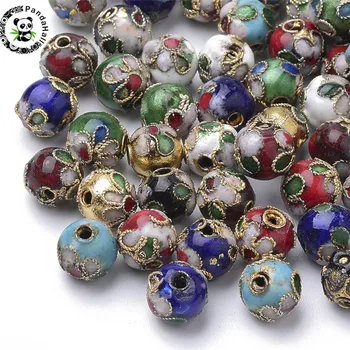 

200pcs 500pcs 8/12mm Mixed Color Handmade Cloisonne Beads for Jewelry Making DIY Bracelet Necklace Findings Hole: about 2mm