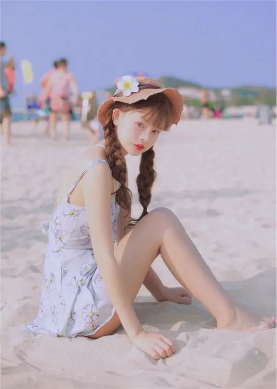 The Latest Fashion Style Kawaii Girl One Piece Swimsuit Hollow Out Flowers Printed Sexy Beach Wear Bodycon Slim Women Swimwear11