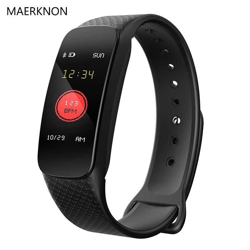 MAERKNON L6 Smart Watch IP67 Waterproof Exercise Heart Rate Monitor for Elderly Men and Women Handbands