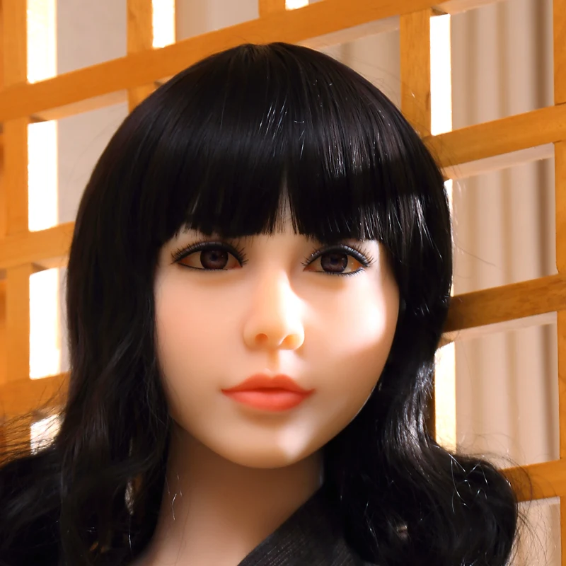 Real Silicone Sex Dolls Head For Japanese Love Doll Heads With Oral 