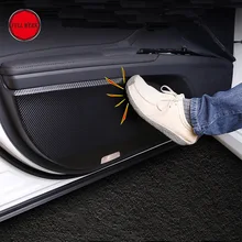 Кожаный Автомобильный Стайлинг, интерьерная дверная наклейка, защита от ударов, наклейка, протектор для 8th Camry, аксессуары для интерьера