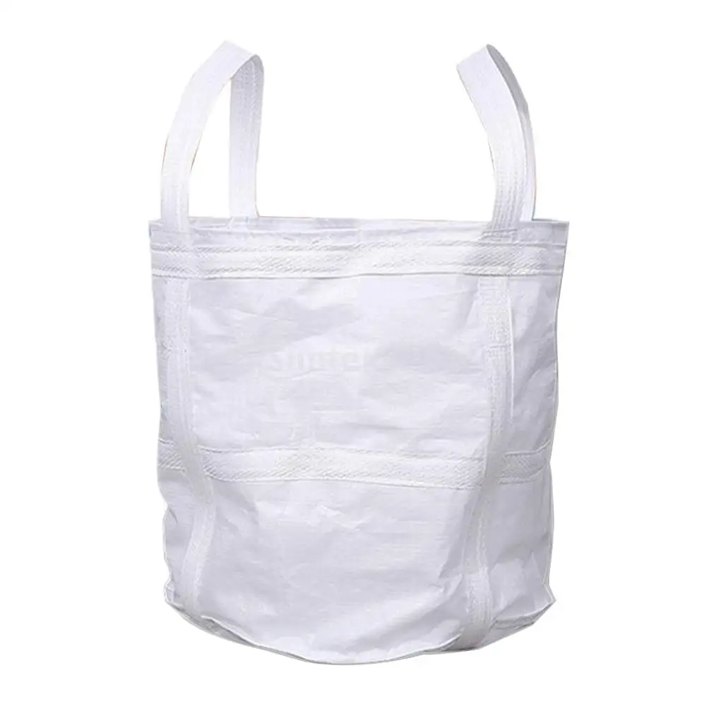 1-1.3 Tonnes FIBC Bulk Bag Builders Bag Waste Rubble Storage Sack, Thickened Bottom, 27'x27'
