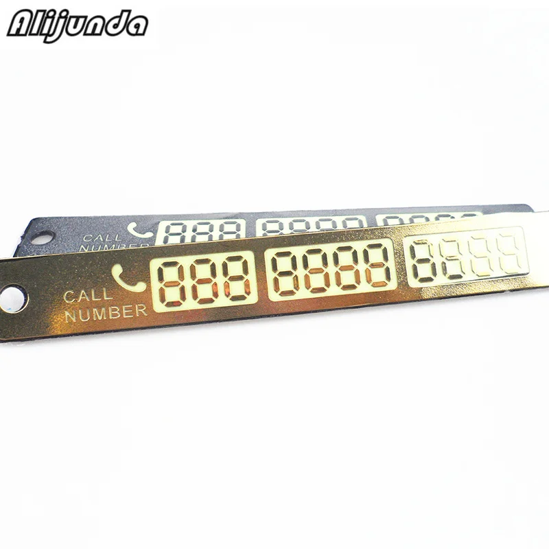 Car Styling Parking Notification Phone Number Card Luminous Telephone