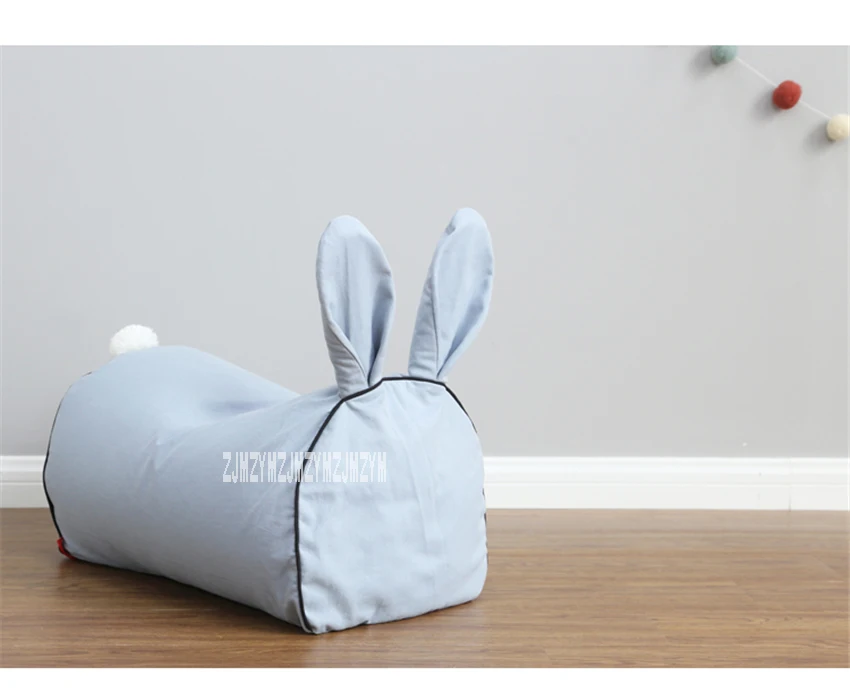 Портативный хлопок холст детский диван принцесса простой кролик мультфильм диван в виде животного моющийся милый боб удобный детский стул