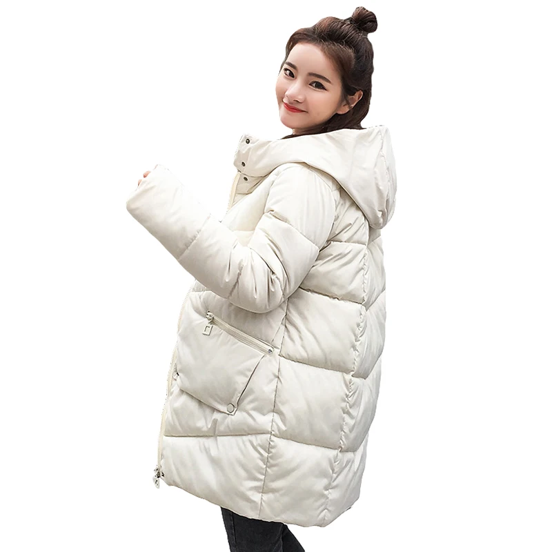 

B new parka women 2018 Winter Jacket Women Coats Hooded Coats Female Parka Thick Cotton Padded Lining Winter Female Coats