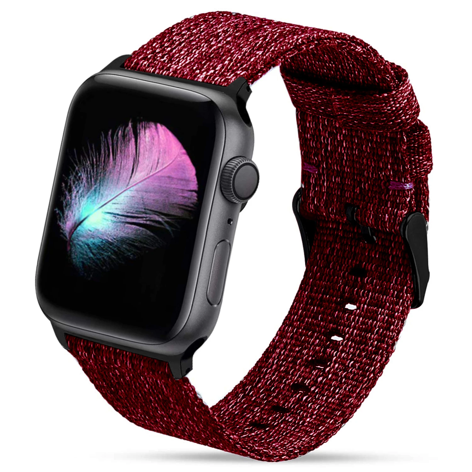 Нейлоновый ремешок для часов Apple Watch 5 4 3 42 мм 38 44 40 браслет спортивные петли