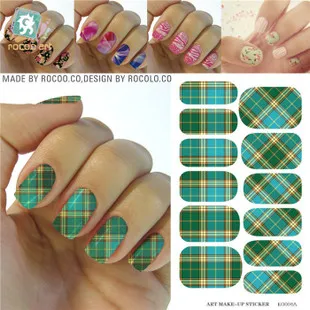

KG004A Water Transfer Nail Art Sticker Minx Full Cover Manicure Styling Tools Nails Wraps Decals Fingernails Nail Stickers