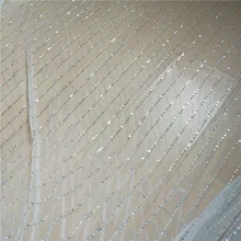 Ручной работы блестки вышивка вышитая сетка прозрачная ткань свадебное платье diy материал платье декоративная ткань RS718