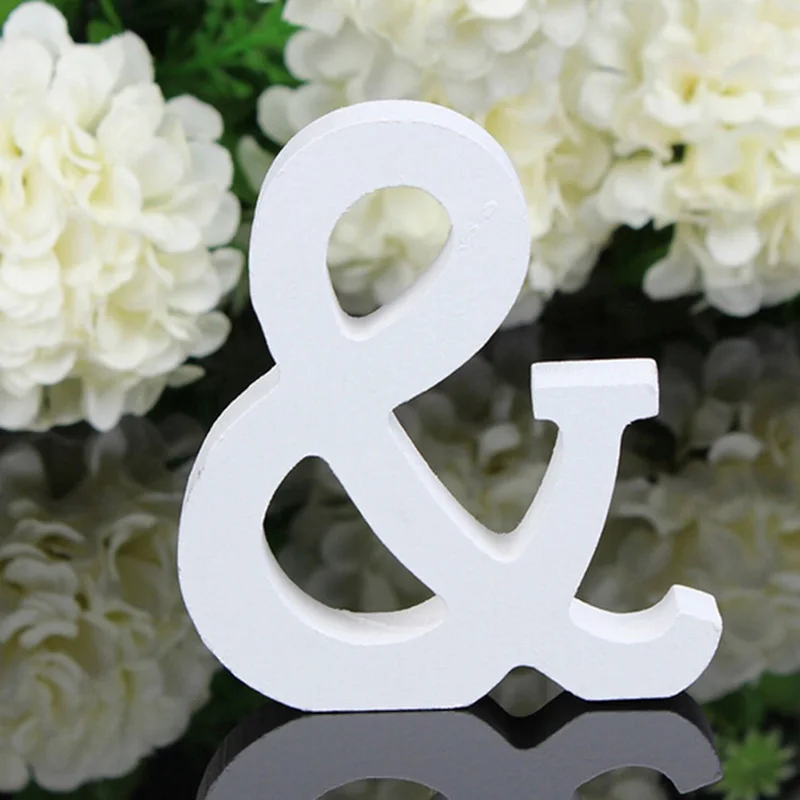 A-Z Wooden Wood Wedding Decoration Letters Alphabet Word Free Standing Wedding Party Decoration Vintage Home Decor