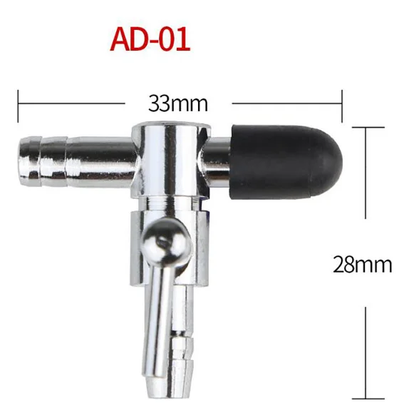 Аквариумный кислородный насос, газовый регулятор громкости, аэрационный насос, воздушный клапан, многоголовый шунтирующий трубчатый насос для рыбы, регулирующий клапан - Цвет: AD-01