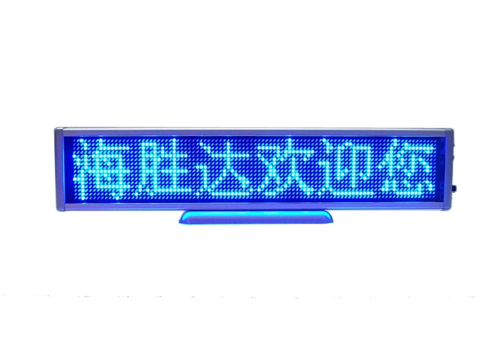 

Programmable Blue LED Text light sign Board Moving Screen Message display board door window led mini advertisement display
