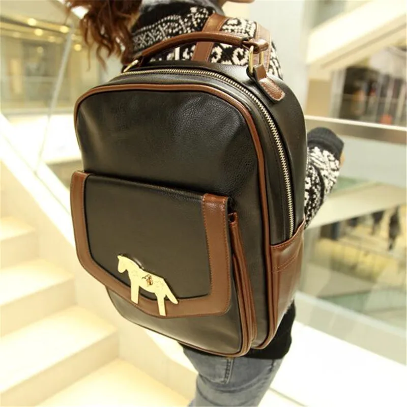 2016 Hot new rucksacks for girls Yinglun College wind tide bag shoulder travel bag pu college