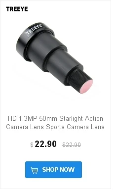 HD 1.3MP 50 мм объектив для экшн-камеры Starlight Спортивная камера объектив с ИК-фильтром M12 крепление F1.2 для Gopro Hero SJCAM XIAOMI YI и т. д
