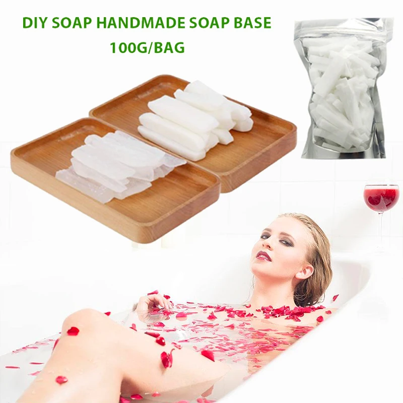 Мыло ручной работы основа для изготовления мыла основа Saft прозрачный 100 г сырье подарок для мытья волос Diy