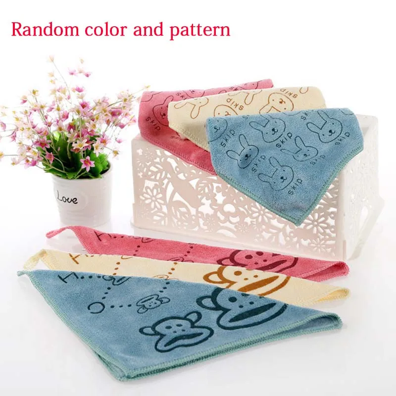 

1PCS Cartoon Cleaning Towel Thickening Cloth Microfiber Waxing Polishing Drying Detailing Kitchen Housework Car Wash