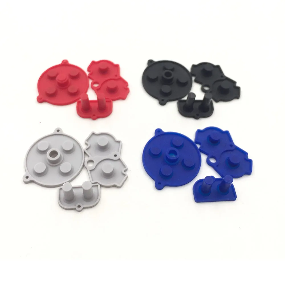 

200sets Multi Color Replacement Button Rubber Pads for Nintendo Nintendo GBA A B Select Start Cross Pad Buttons