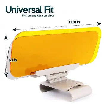 

Car Sun Visor Sunshade UV Protection Sun Sheild for Cars, Durable Anti Glare, Anti-dazzle, Clip-on Auto Car Shade