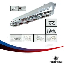 PQY STORE- INTAKE MANIFOLD Polished for 93-98 Supra 2JZGTE for Toyota 2JZ Aluminum Intake Manifold high quality New Brand