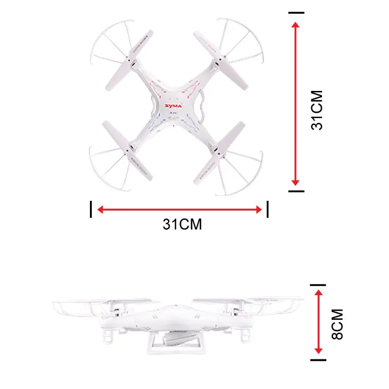 SYMA X5C(обновление версии) дрона с дистанционным управлением 6-Axis Дистанционное Управление вертолет Квадрокоптер с дистанционным управлением и 2MP HD Камера или X5 без Камера