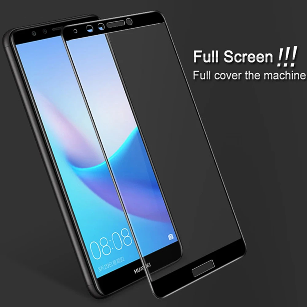 Защитный стеклянный чехол для huawei y7 prime 2018 закаленное стекло y6 y9 y 7 6 9 защита