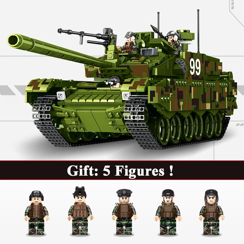 

1339Pcs Military 632002 TYPE 99 Main Battle Tank Building Blocks Bricks Compatible Legoings Figures Educational Toys For Child