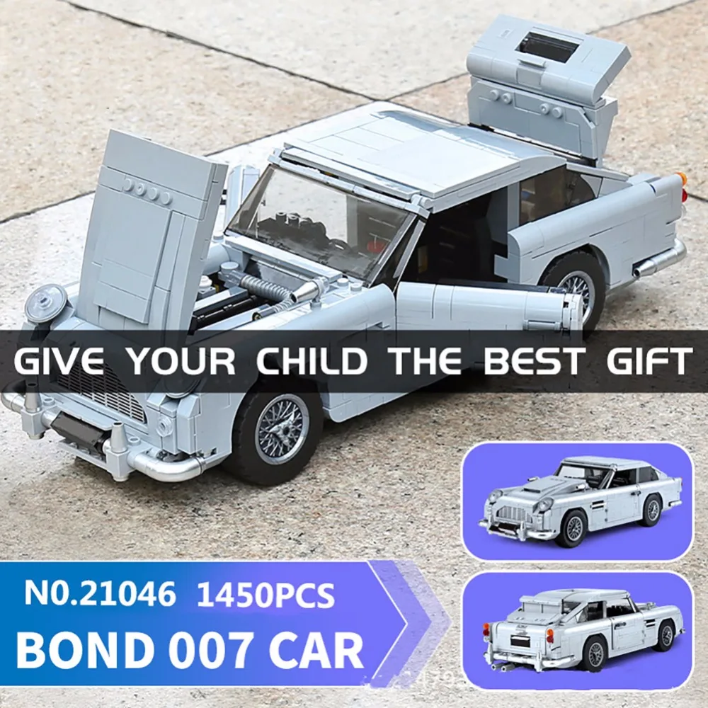 

Lepin 21046 Technic Creator Series The 10262 Aston Martin DB5 Building Blocks Bricks Toys kids Christmas Birthday Gift model