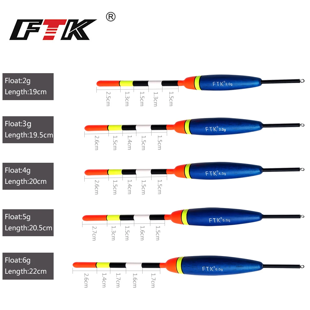 FTK Barguzinsky Fir 10 шт./лот смешанный размер цветной буй дрифтерная трубка Articulos De Pesca