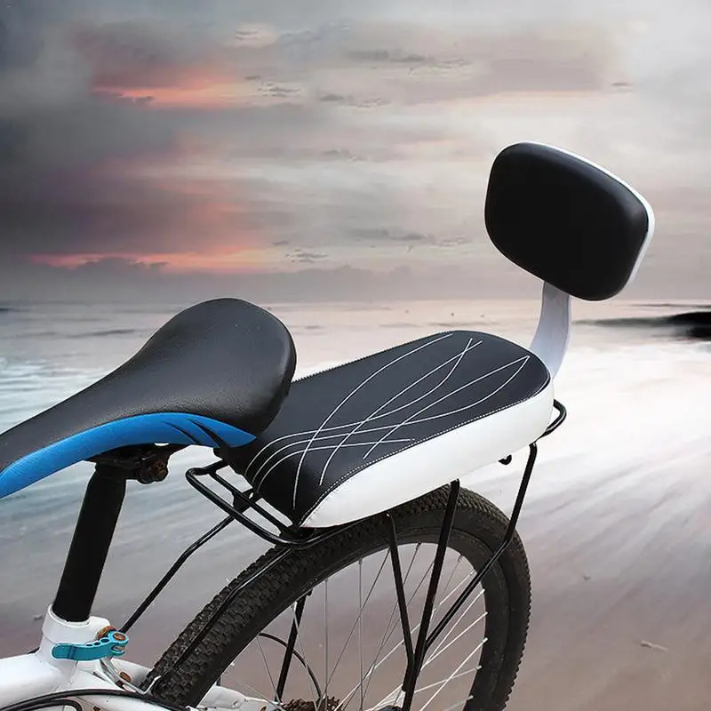 

Mountain Bike Bicycle Rear Seat Sponge Cushion With Backrest Seat Plate Seat Bicycle Riding Equipment Accessories