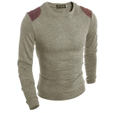 2017 Round neck Sweaters Stylish Knitted Long Sleeve fight the skin Men Sweater Male Solid Bottoming Sweaters Pullover 3 Colors