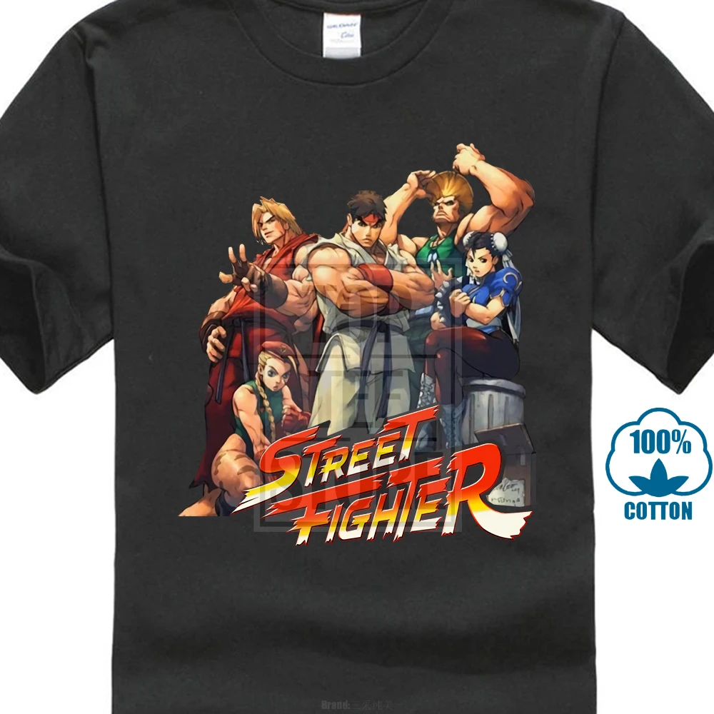 

Street Fighter Capcom Video Game Group Of Fighters Adult T Shirt